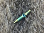 We Knife Company A-05C Life Saver 120dB Titanium Whistle, Green and Yellow - Image 2