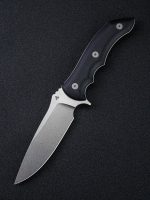 WE Knife Co. Stonefish Fixed Blade Knife Black G-10 (4.46" Stonewash) - 919C - Image 8