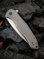 WE Knife Co. Kitefin Grey Titanium pocket knife - 2001H - Image 4