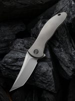 WE Knife Co. Mini Synergy Tanto Knife Gray Titanium (3" Stonewash) - 2012A