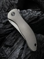 WE Knife Co. Mini Synergy Tanto Knife Gray Titanium (3" Stonewash) - 2012A - Image 4