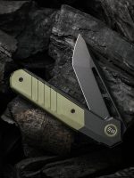 WEKNIFE Arsenal Flipper Knife Titanium Handle With G10 Integral Spacer (3.56" CPM 20CV Blade) WE20073-2 - Image 3