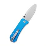 We Knife Company Ben Petersen Banter Folding Knife 2.9" S35VN Stonewashed Spear Point Blade, Blue G10 Handles - 2004A - Image 2
