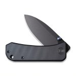 We Knife Company Ben Petersen Banter Folding Knife 2.9" S35VN Black Stonewashed Spear Point Blade, Black G10 Handles - 2004B - Image 7