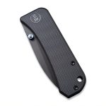 We Knife Company Ben Petersen Banter Folding Knife 2.9" S35VN Black Stonewashed Spear Point Blade, Black G10 Handles - 2004B - Image 8