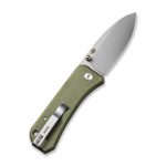 We Knife Company Ben Petersen Banter Folding Knife 2.9" S35VN Stonewashed Spear Point Blade, OD Green G10 Handles - 2004D - Image 9