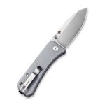 We Knife Company Ben Petersen Banter Folding Knife 2.9" S35VN Satin Spear Point Blade, Gray G10 Handles - 2004E - Image 9