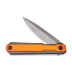 WE Knife Co. Peer Flipper Knife Gray Ti w/ Orange - 2015A - Image 11