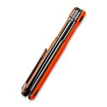 WE Knife Co. Peer Flipper Knife Gray Ti w/ Orange - 2015A - Image 7