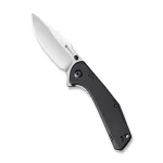 SENCUT Actium Flipper Knife Black G10 Handle (3.46’’ Satin D2) SA02B