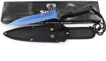 Snake Eye Tactical 12.5" Heavy Duty Fixed Color Blade Hunting Knife w/Nylon Sheath -SE-5082BL - Image 7