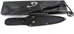 Snake Eye Tactical 12.5" Heavy Duty Fixed 'Dark Knight' Blade Hunting Knife w/Nylon Sheath - SE-5082BK - Image 6