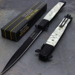 Tac-Force Pearl ' Speedster ' Huge Classic Big Boy Stiletto Pocket Knife 12.5″ - TF-547PB