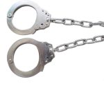 Leg-Cuffs Double Lock Silver Chrome Steel Colour w/2 Keys - Law Enforcement Grade - Image 2