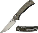 S-TEC Axel Lock EDC Folding Pocket Knife with Carbon Fiber Gold Weave Inlay Handle & D2 Steel Blade - Series 2 (TS023) - Image 24