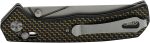 S-TEC Axel Lock EDC Folding Pocket Knife with Carbon Fiber Gold Weave Inlay Handle & D2 Steel Blade - Series 2 (TS023) - Image 20