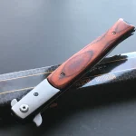 Tac-Force Wood ' Speedster ' Huge Classic Big Boy Stiletto Pocket Knife 12.5″ - TF-540RD - Image 3