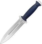 S-TEC Tactical Hunting Fixed Blade " The Dagger " G10 Blue Composite Handle Throwing Knife w/ Kydex Sheath - T22010BL - Image 5