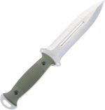 S-TEC Tactical Hunting Fixed Blade " The Dagger " G10 Green Composite Handle Throwing Knife w/ Kydex Sheath - T22010GN - Image 2