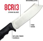 TAC FORCE EVOLUTION WHARNCLIFFE FIXED BLADE KNIFE - TFE-FIX004-BK - Image 5