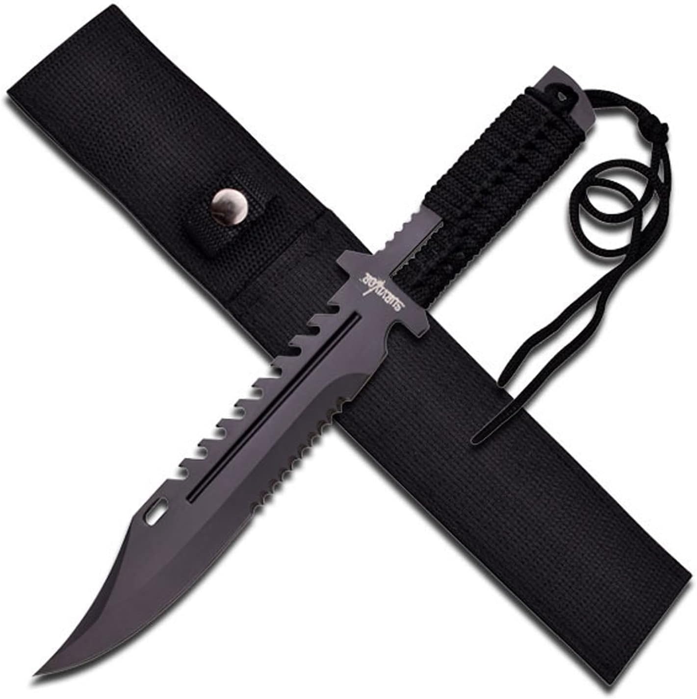 61p4n+dGrHL._AC_SL1500_ Survivor Large "All Purpose" Fixed Blade - HK-769BK - Image 1
