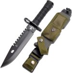 Snake Eye Tactical Bayonet Fixed Blade Survival Knife, 13-Inch Overall - THE REAL DEAL!