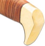 USMC Stacked Leather Handle Kukri Knife - UC3329 - Image 4