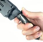 Defcon D2 Tool Steel Hunting Fixed Blade Knife I 4" Blade I w/ Kydex Sheath I Forged Carbon Fibre Resin Handle W/ Copper Flakes - TD007BK-1 - Image 3