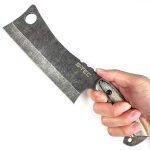 S-TEC 12 -  Wood Handle Machete / Cleaver / Chopper W/ nylon sheath - T224188-2 - Image 5
