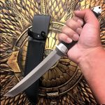 S-TEC 12 1/4? Tactical Tanto Fixed Blade w/ Rubber Handle