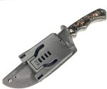Defcon D2 Tool Steel Hunting Fixed Blade Knife I 4" Blade I w/ Kydex Sheath I Forged Carbon Fibre Resin Handle W/ Copper Flakes - TD007BK-1 - Image 7