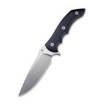 WE Knife Co. Stonefish Fixed Blade Knife Black G-10 (4.46" Stonewash) - 919C - Image 2
