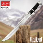 HONSHU SUB-HILT TANTO - 7CR13 STAINLESS STEEL BLADE, TPR HANDLE - 17 1/4" OVERALL