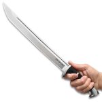 HONSHU SUB-HILT TANTO - 7CR13 STAINLESS STEEL BLADE, TPR HANDLE - 17 1/4" OVERALL - Image 2