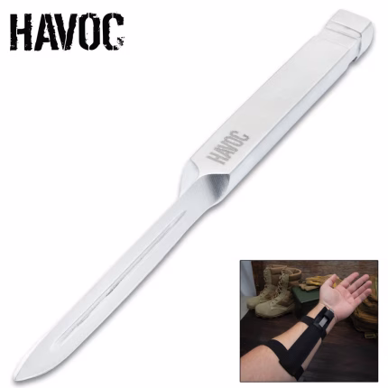 "Havoc" Brand Ninja Spike FIXED BLADE KNIFE With Wrist Strap - BK6067