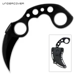 UNDERCOVER® BLACK KARAMBIT DAGGER KNIFE - UC1466B - Image 3