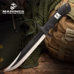 USMC Survivor's Edge: The Ultimate Mission Knife - 13 1/2 Inches, 3CR13 Stainless Steel, ABS Handle - UC3651