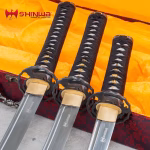 Shinwa Pearl Maroon Premium Samurai Sword Set - KZ126MCSET
