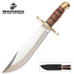 USMC Jungle Bowie Knife And Sheath - BK1817
