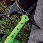 M48 Apocalypse Tactical Tomahawk Toxic Green W/ Sheath - UC2946 - Image 2