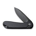 CIVIVI Button Lock Elementum II Knife Black G10 Handle (2.96" Black Stonewashed Nitro-V Blade) C18062P-1 - - Image 7
