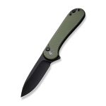 CIVIVI Button Lock Elementum II Knife OD Green G10 Handle (2.96" Black Stonewashed Nitro-V Blade) C18062P-3 - - Image 3
