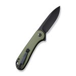 CIVIVI Button Lock Elementum II Knife OD Green G10 Handle (2.96" Black Stonewashed Nitro-V Blade) C18062P-3 - - Image 4