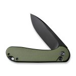 CIVIVI Button Lock Elementum II Knife OD Green G10 Handle (2.96" Black Stonewashed Nitro-V Blade) C18062P-3 - - Image 7