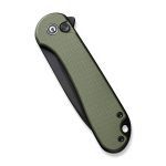 CIVIVI Button Lock Elementum II Knife OD Green G10 Handle (2.96" Black Stonewashed Nitro-V Blade) C18062P-3 - - Image 8