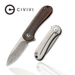 CIVIVI Mini Elementum Flipper Knife Black Hand Rubbed Copper Presentation Handle (1.83" Gray Hand Rubbed 14C28N) C18062Q-2