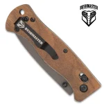 BUSHMASTER EXPLORER POCKET KNIFE - S35V STEEL BLADE, ZEBRA WOOD HANDLE SCALES, BALL BEARING PIVOT LOCK - CLOSED 4 3/8” - UC3441 - Image 4