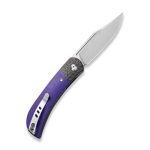 CIVIVI Appalachian Drifter II Front Flipper Knife Purple G10 Handle With Twill Carbon Fiber Bolster (2.96" Satin Finished Nitro-V) C19010C-3 - Image 8