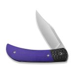 CIVIVI Appalachian Drifter II Front Flipper Knife Purple G10 Handle With Twill Carbon Fiber Bolster (2.96" Satin Finished Nitro-V) C19010C-3 - Image 10