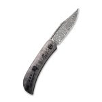 CIVIVI Appalachian Drifter II Front Flipper Knife Rose Carbon Fiber Handle With Twill Carbon Fiber Bolster (2.96" Black Hand Rubbed Damascus) C 19010C-DS3 - Image 7